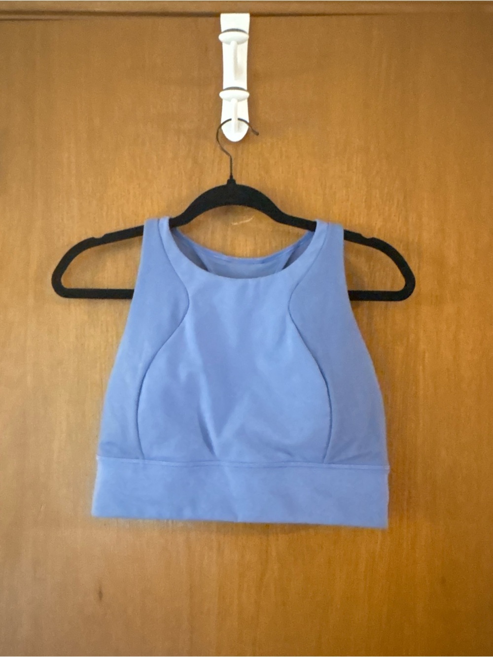 Lululemon Blue Mesh High Neck Longline Sports Bra Size 12